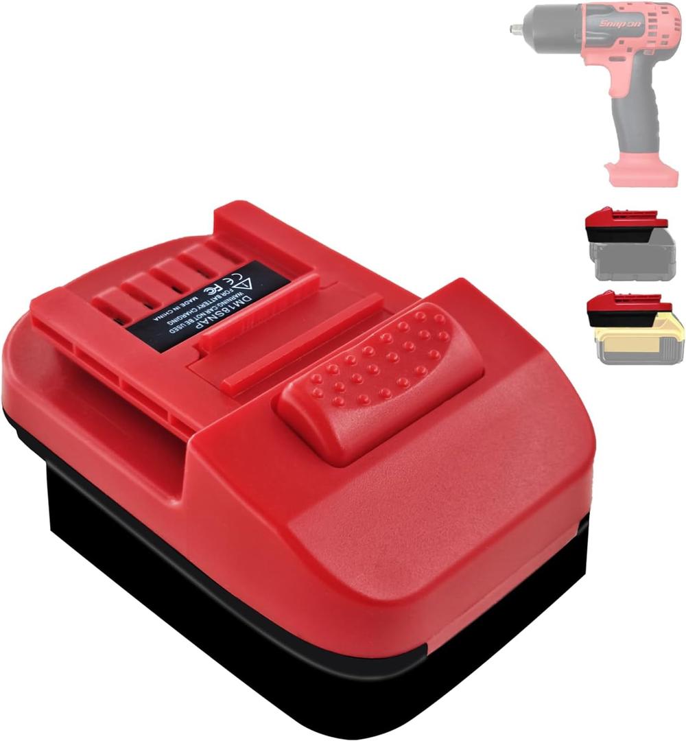TPDL Battery Adapter for Snap on 18V Tools, for Dewalt 20V & for Milwaukee 18V M18 Lithium Battery Convert to for Snap-on Li-ion Battery Cordless Power Tool CTB7185 CTB8185 CTB8187