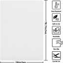 Silicone Mats for Kitchen Counter, Nonslip Silicone Mats for Crafts Countertop Protector Heat Resistant Mat (78.7” x 24” x 0.08”, Translucent)