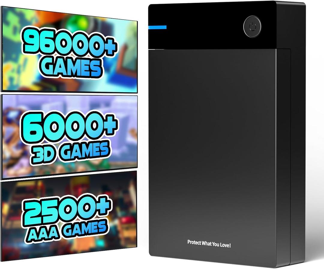 Kinhank 12TB Retro Gaming Hard Drive, Retro Game Hard Drive with 96000+ Classic Games,Retro Game Consoles Portable Game Hard Drive Disk Compatible with Win-7/8/10/11 Kinhank 12TB Retro Gaming Hard Drive, Retro Game Hard Drive with 96000+ Classic Games,Retro Game Consoles Portable Game Hard Drive Disk Compatible with Win-7/8/10/11