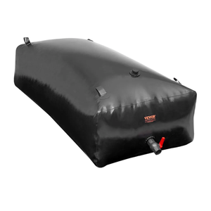 VEVOR 1000L/264 Gallon Water Storage Bladder, RV Water Tank, 1000D PVC Collapsible Water Storage Containers, Large Capacity Soft Water Bag, Portable Water Bladder,Camping,Emergency Water Supply