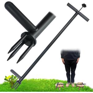 Stand Up Weed Puller Tool - Fully Welded,No Assembly Required,Even Stronger,Constructed from Thicker Stainless Steel,Garden Weeding Tool with Easy-Eject Mechanism for Keeping Your Hands Cean(Thicker)
