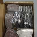 156pcs Finger Sanding Kit - 150 Papers & 6 Pads, 60-240 Grit for Multi-Tools, Wood/Metal/Plastic, Hook & Loop Backing