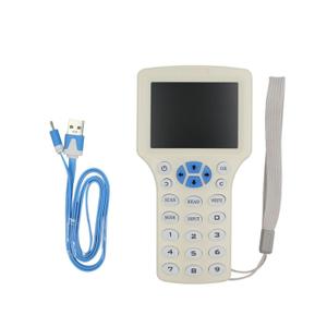 Handheld RFID/NFC Smart Card Reader 3.2" HD Screen Dual-Mode Power Supply Multi-Language Elevator HID Card Writer Copier