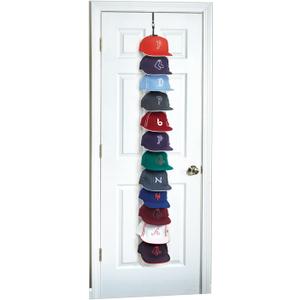 Perfect Curve Cap Rack System 36  Baseball Cap Organizer (12 clips hold up to 36 caps,Black)