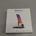 Twelve South HiRise 3 Deluxe, Compact Luxury Wireless Magsafe Charging Stand for iPhone, AirPods and Apple Watch - Includes US Power Supply with 5 Foot Cord, Plus International Plug Adapters, Black