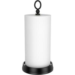 Paper Towel Holder (with Heavy Weighted Base) Steel Paper Holder countertopBlack Paper Towel Holder for Kitchen Countertops, Bars & Dining Tables,Fits Standard & Jumbo Rolls, Matte Black