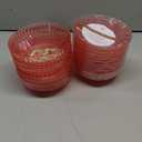 Exquisite Pink Plastic Bowls Disposable - 16 Oz - 20 Count - Disposable Soup Bowls - Great for Weddings Parties And Formal Occasions (5.25 inches x 2 inches)