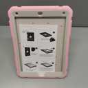 BMOUO Case for iPad 6th 5th Generation (iPad 9.7 inch, 2018/2017), Shockproof Protective iPad 9.7 Case with Built-in Stand/Pencil Holder for iPad 6th/5th Gen, Air 2, Pink