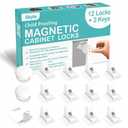 Skyla Homes Magnetic Cabinet Locks Baby Proofing Child Safety - The Safest Quickest and Easiest Multi-Purpose 3M Adhesive Child Proof Latches, No Screws or Tools Needed (12 Pack)