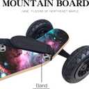 MountainBoard All Terrain Skateboard Kiteboard Cross Country Mountainboard Big Wheel Downhill Longboard All Terrain Longboard Kite Board with Bindings for Cruising and Downhill