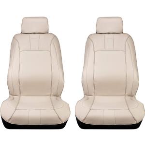 Pilot Automotive Tusk Seat Cover Pair with Microban, Beige (MIC-051)
