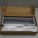 Rebee Vision Modern Key Holder for Wall with Mail Organizer: Stylish Mesh Storage Basket with 6 Sturdy Hooks - Farmhouse Wall Decor for Apartment, Entryway, Hallway, Office (Gray)