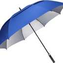 G4Free 54/62/68 Inch Extra Large Windproof Golf Umbrella UV Protection Automatic Open Double Canopy Vented Sun Rain Stick Umbrella