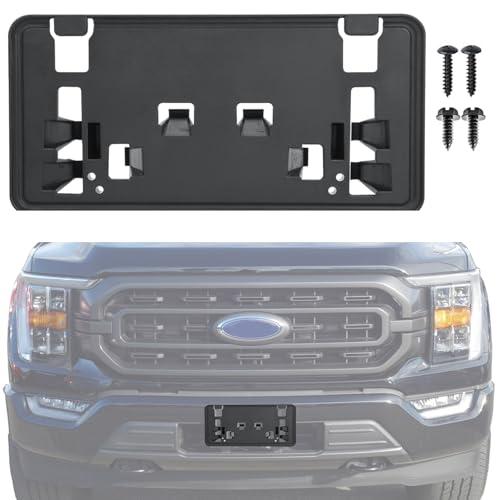 OKPARZ Replacement for Front Bumper License Plate Frame Bracket 2021 2022 2023 Ford F150 ML3Z-17A385-BB 2.7L 3.0L 3.5L