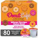 Donut Caf - Coffee Gourmet Pods, Classic Blend, Medium Roast  Non-GMO, Gluten Free  Compatible with Keurig K Cup Brewers  Smooth & Delicious  80 Count