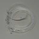 12 Pcs 59" Length Picture Rail Hanging Cord 66 Lb/ 30 kg Load Capacity Clear Nylon Picture Wire Invisible Nylon Cord Cable with Loop for Hanging, Frame Display Supply
