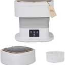 18L Portable Washing Machine, Foldable Mini Washer with 3 Modes, Small Laundry Washer for Clothes, Apartments and Travel (Gray)