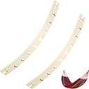 2 PCS Detachable Hammock Spreader Bars, Wooden Hammock Spreader Bar, Hammocks Durable Replacement Accessories Bars for Patio, Backyard, Camping, Garden