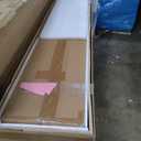 FREDBECK 36X84 Bifold Barn Door White with Hardware, Water-Proof PVC Surface,Assembly Required