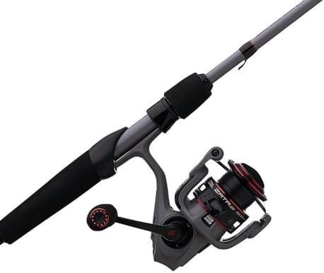 Abu Garcia Zata Spinning Size 2500 Reel and 6'10" Fishing Rod Combo, Rocket Line Management System, 24-Ton Graphite Blank, Aluminum Frame with Stainless Steel Components, Right/ Left Handle Position