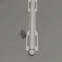 Valet Rod for Closet Pull Out, Rod for Bedroom Laundry Room Bathroom, White (1 Pack)