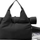 Gym Bag, Yoga Gym Bag for Women and Men, Carrying Workout Gear and Accessories, Shoe Compartment and Wet Dry Storage Pockets