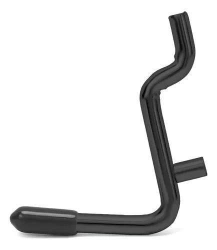 Daanxw 1/ 4 Inch Extra Thick Pegboard Hooks, Only Suitable for 1/ 4" Pegboard Board, Metal Pegboard Hooks for Hanging Storage (All Black, 60pcs L Hook)