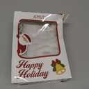 AIMUDI White Bows for Christmas Tree 5'' Hand Felted Christmas Bows for Gift Wrapping Premade Bow Gift Bows for Presents Crafts Wreaths Fireplaces Winter Holiday Christmas Decorations, 24 PCs