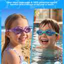 Aegend Swim Goggles for Kids 3-8 - Anti-Fog Anti-Leaking Comfort Fit Toddler Goggles for Swimming
