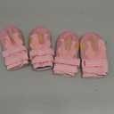 QUMY 4PCS Dog Boots & Paw Protectors for Hot Pavement, Summer Heat Protection, Mesh Breathable Nonslip Dog Booties for Hardfloors, Walking Running Hiking Pink, Size 7