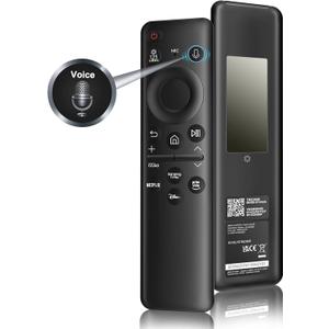 New BN59-01432A Solar Voice Remote Replacement for Samsung TV Remote with Rechargeable Solar Cell, Compatible with Samsung 2023-2024 Neo QLED, 8K, The Frame and Crystal UHD Series, 4 Shortcut Buttons