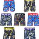 Transformers Boys' 7-pack Athletic Boxer Briefs With in Sizes 2/3t, 4, 6, 8 & 10 (Black, S)