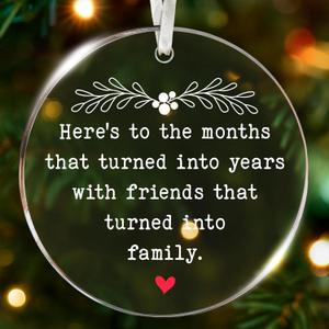 Best Friend Ornaments for Women - Unique for Best Friend Woman, Perfect Friendship Ornaments for Women, Friendship Ornament Gift Ideas (Frienship 01)