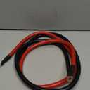 4 AWG Battery Cable,3FT Battery Cables,With 5/16" Ring Terminals for Solar, RV, Auto, Marine Car, Boat