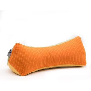 Edomi Buckwheat Pillow for Sleeping, Adjustable Firm Support Neck Roll Pillow, Cervical Pillow for Back Sleepers, Cylinder Buckwheat Hull Pillow, Patchwork Orange Yellow Green Pillowcase, 16x5