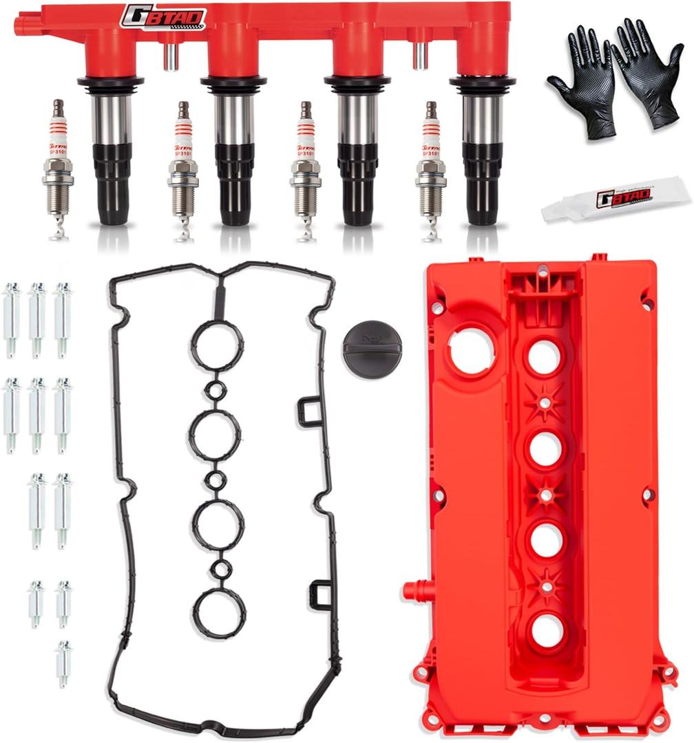 Ignition Coil Pack & Spark Plug & Engine Valve Cover Gaskets Kits for 2011-2015 Chevy Cruze 1.8L, 2016 Cruze Limited 1.8L, 2012-2018 Sonic 1.8L, 2009-2011 Aveo 5 1.6L, 2009 2010 Pontiac G3 1.6L
