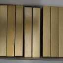UNIQOOO 20 Pack 4" Gold Birch Wood Stands for Wedding Acrylic Sign, Wood Table Number Holders for 1/8 Thick Acrylic Sheets | Wedding Display Stand, Card Holder for Bar Menu, Retail Sign, Party