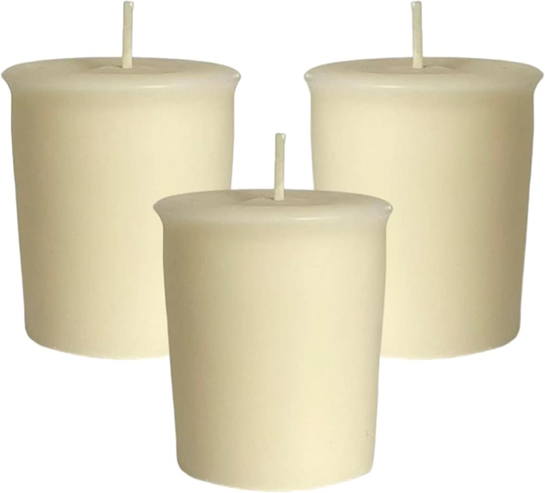 Mister Candle French Vanilla Scented Votive Candles  Set of 9 Handmade Soy Wax Blend Candles with Essential Oils, Long Lasting 15 Hour, Small Bulk Candles for Home, Wedding & Gift  Hand Made in USA