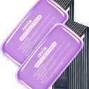 REVIX Large Ice Packs for Injuries, 2 Packs Hot & Cold Gel Ice Packs with PVC Cooling Design & Adjustable Strap, Flexible Therapy on Joints, Muscles, Shoulder, Back and Knee (12" x 6" Purple)