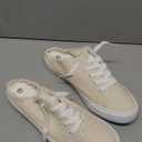 BENPAO Women's Slip on Sneakers Canvas Slip ons Shoes Fashion Comfortable Mules Womens Non Slip Loafers Casual Backless Shoes 7.5