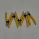 HongWay Pack of 5 Micro Flush Cutters, Wire Cutter with Internal Spring, Diagonal Cutters for Electronics, Heating Wire, Model Sprue, Soft Copper Wire Snips, 5 Inches, Yellow