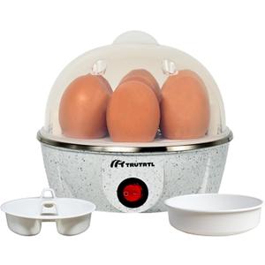 truTRTL Electric Egg Cooker | Boils upto 7 eggs | Poacher | Omelet maker | Vegetable steamer, dumpling & More | Marble