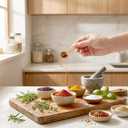 Tebery 60PCS Mini Wooden Spoons Small Bath Salt Spoon Candy Spoon Baby Spoon for Spice Jars Seasoning Honey Coffee