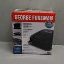 George Foreman 4-Serving Removable Plate Electric Grill and Panini Press, George Tough Non-Stick Coating, Drip Tray Catches Grease, Black