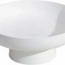 onefitow Fruit bowl Fruit Basket for Kitchen Countertop Storage Baskets Stand Organization, Decor Centerpiece for Kitchen Counter or Dining Room Tables, White