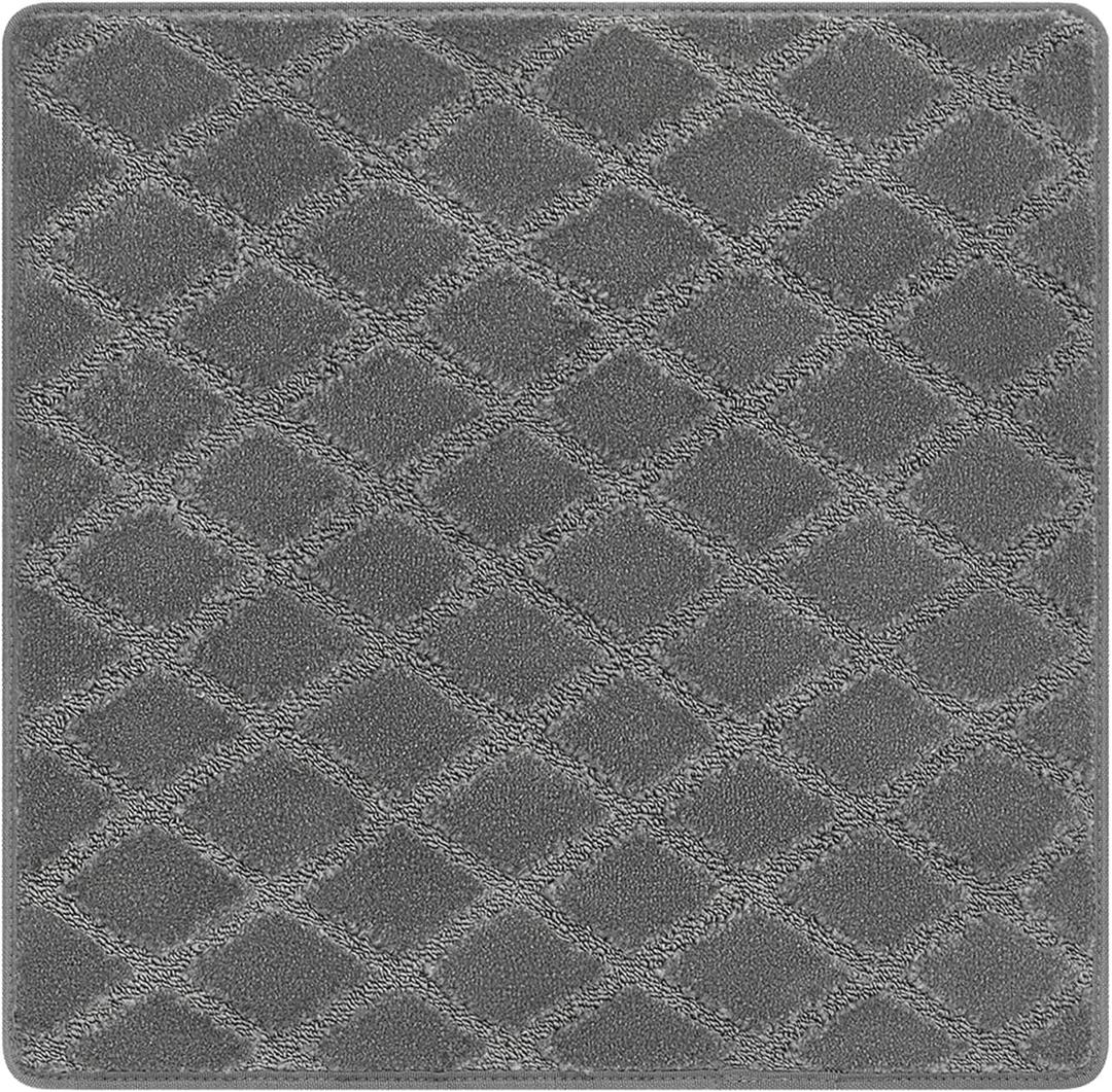 PURE ERA 30x30 Inch Area Rug Carpet Stair Landing Mat Non Slip Carpet Rug | Small Rug Tape Free Self Adhesive Backing, Indoor Doormat Floor Mat for Stairs Kitchen Entryway, Rug Washable and Reusable