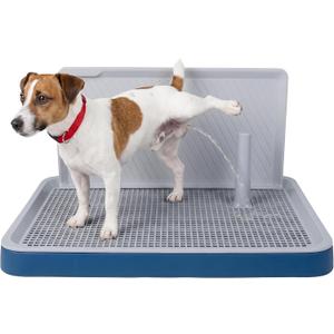 Male Dog Pee Pad Holder with High Wall, Indoor Potty Tray for Medium/Large Dogs, Reusable Large Training Pad Holder with Splash Guard