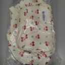 Lunch Box for Women,Insulated cherry Corduroy Lunch Tote Cute Lunch bag with Shoulder Strap, Multiple Pockets, Adult Teacher Nurse Bento Lunch Box for Women for work Picnic