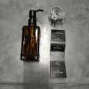 Soap Dispenser, 10 Oz Antique Design Thick Glass Hand Soap Dispensers, with 304 Rust Proof Stainless Steel Pump, 6Pcs Stickers, for Kitchen, Bathroom Brushed Nickel