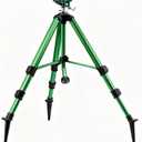 Sprinklers for Yard, 2026 Heavy-Duty Lawn Sprinkler Impact Sprinkler on Spike Tripod Base with 360 Large Area Irrigation with Extension Legs to Adjust Height Irrigation System for Garden Lawn-Green